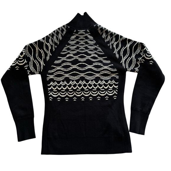 Title nine Super Power 1/4 Zip Sweater black Small Wool - Picture 8 of 10